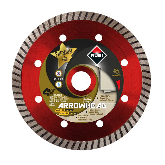 Arrowhead Turbo Wet Blade 4-1/2 in