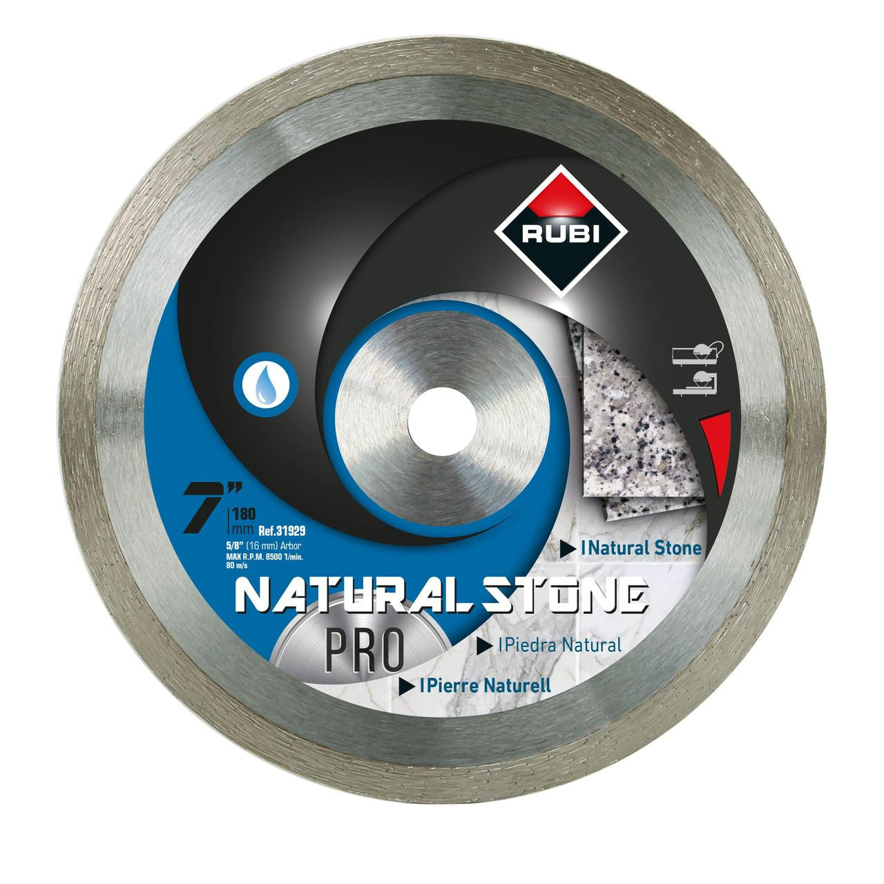 Natural Stone Wet Diamond Blade 7 in