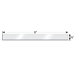 Gundlach Scraper Blades 8 in (9/Tube)