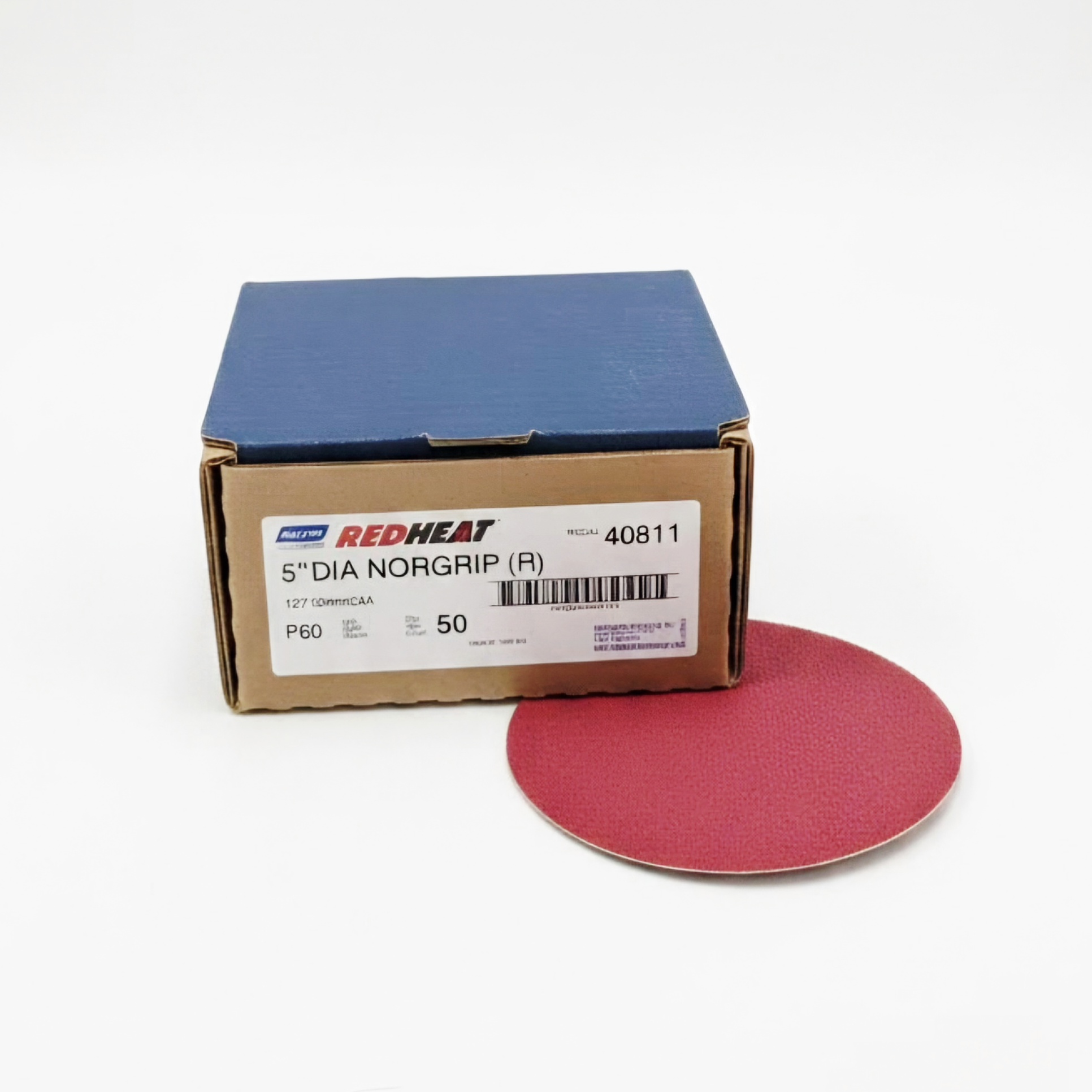 Norton Red Heat Sanding Disc 5 in 60 Grit (50/Box)