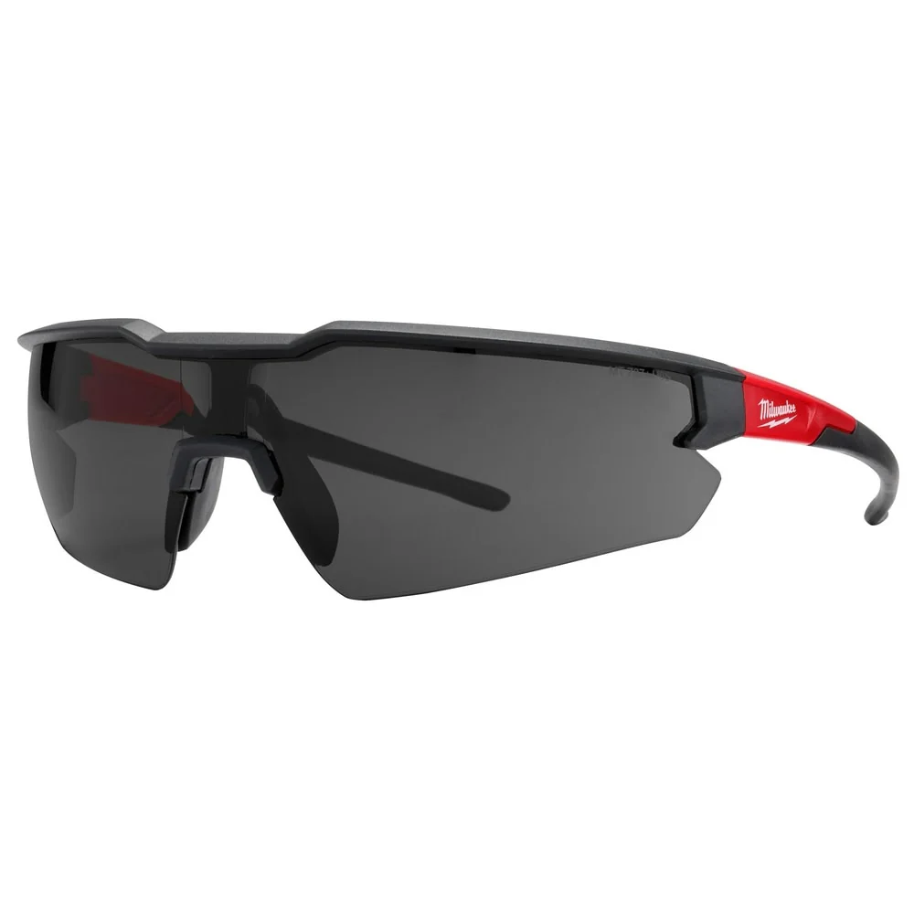 Milwaukee Safety Glasses Gray Tinted Anti-Scratch Lenses
