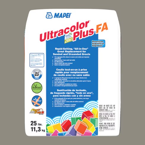 MAPEI Ultracolor Plus FA Grout Pewter 25 lb