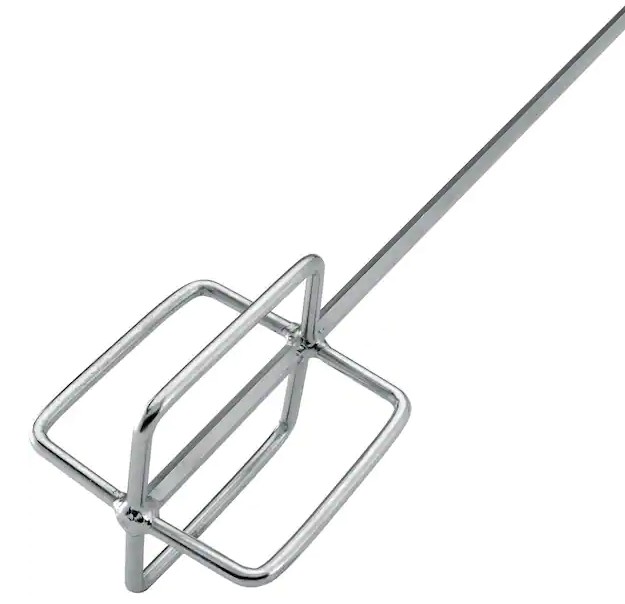 Thinset & Grout Mixing Paddle 24 in Chrome-Plated Steel