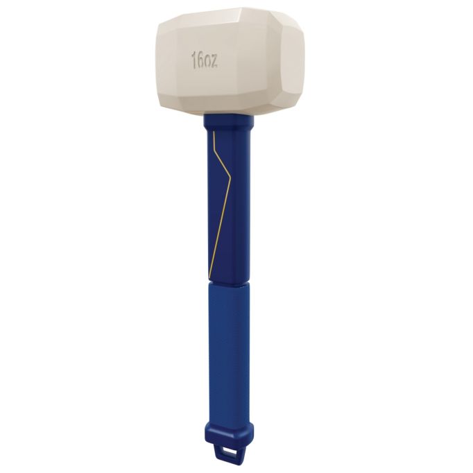 QEP Pro Rubber Floor Mallet 16 oz 11.5 in Handle