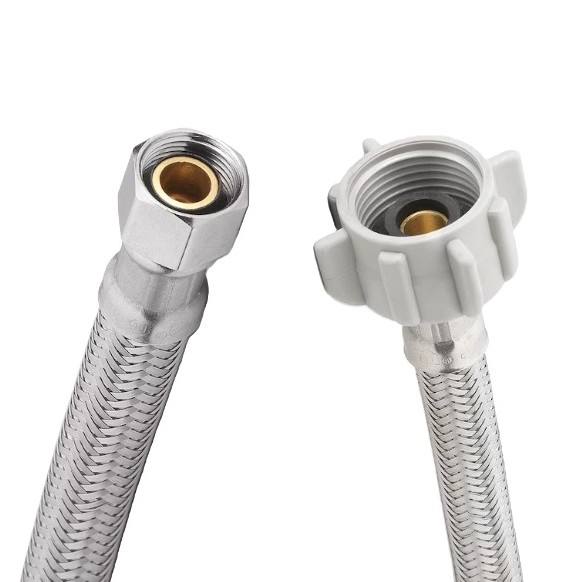 Braided Stainless Steel Toilet Supply Line 3/8 in x 7/8 in x 20 in