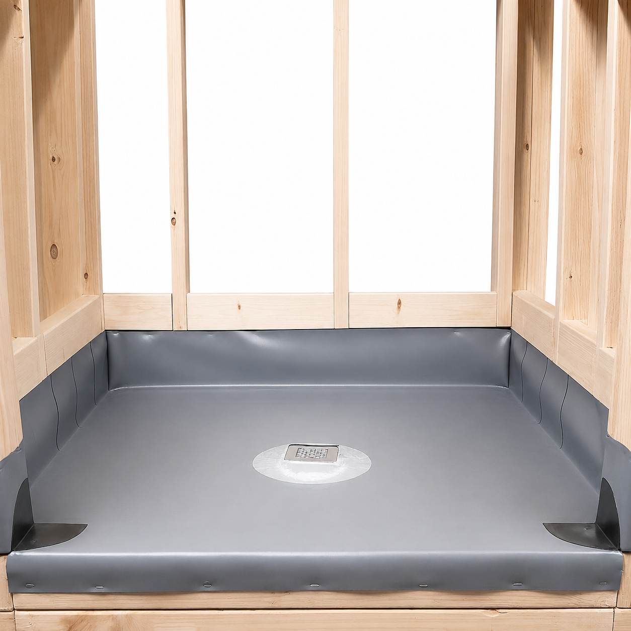 PVC Shower Pan Liner Gray 5 ft Wide Cut-to-Length