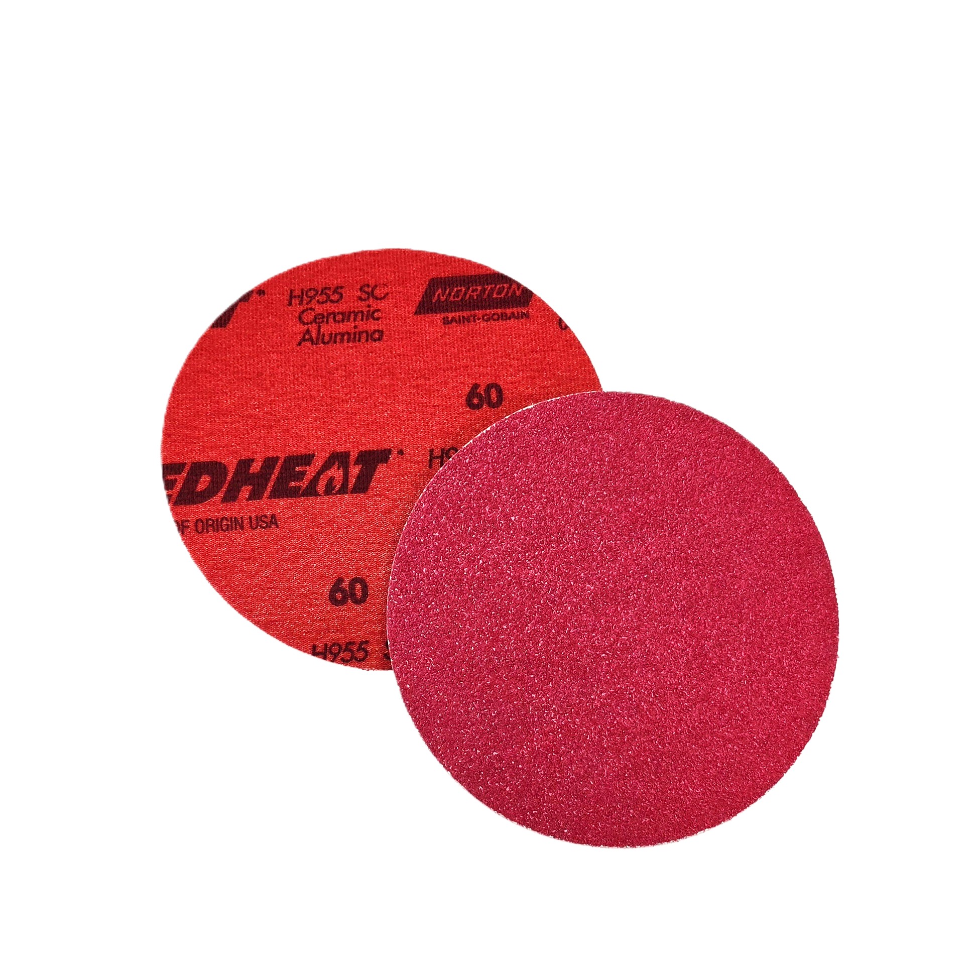 Norton Red Heat Sanding Disc 5-7/8 in 60 Grit (25/Box)