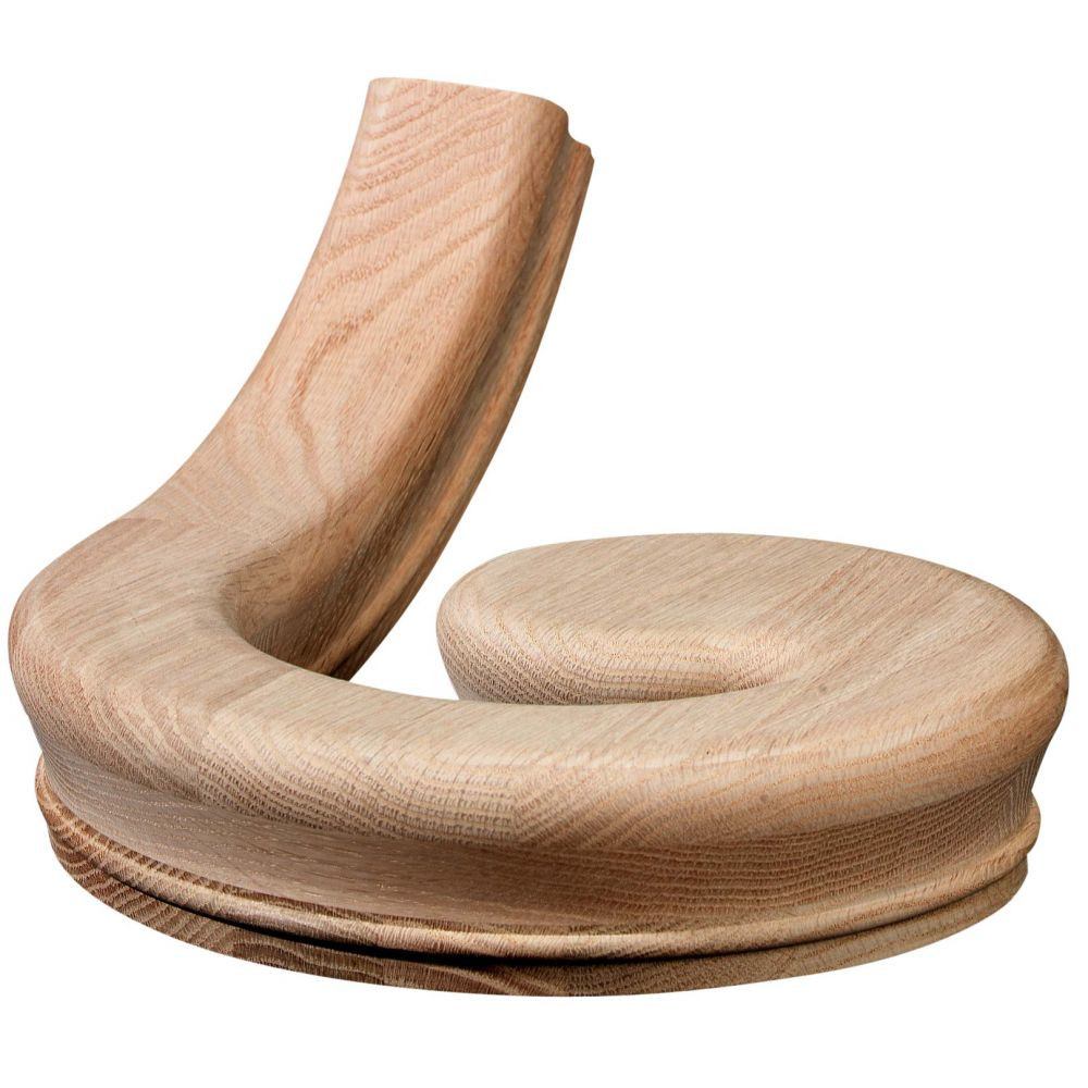 Red Oak Traditional Right-Hand Volute – C-7035