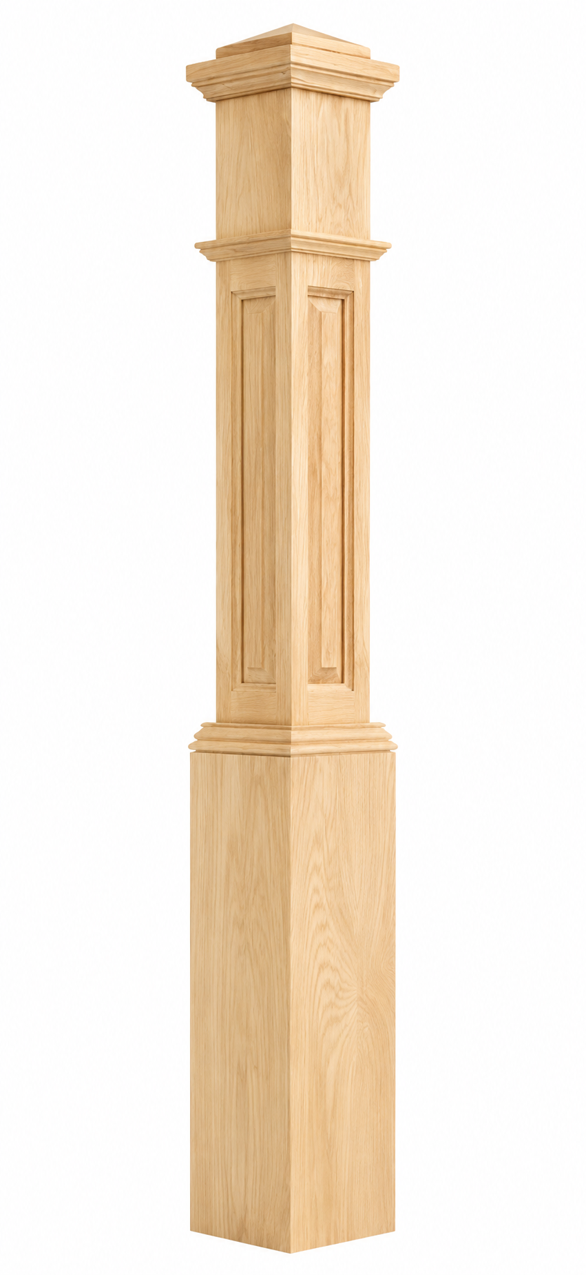 Raised Panel Box Newel Post 6-1/4