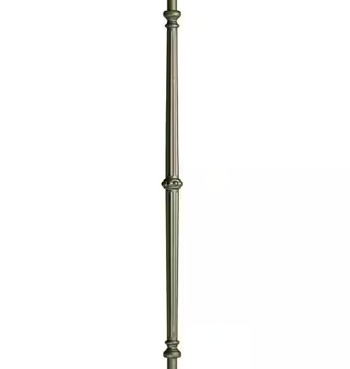 Venetian Fluted Hollow Iron Baluster Satin Black 5/8