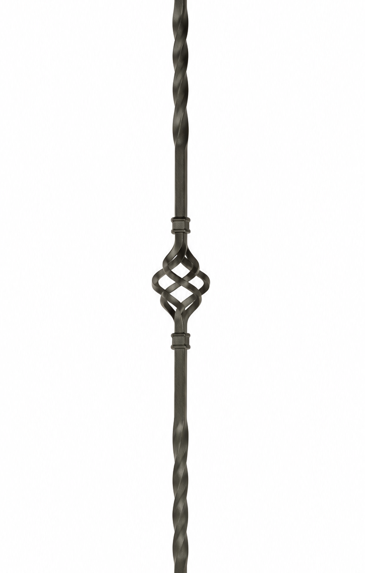 Single Basket Iron Baluster 1/2