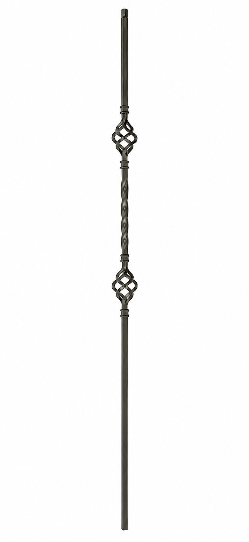 Double Basket Iron Baluster 1/2