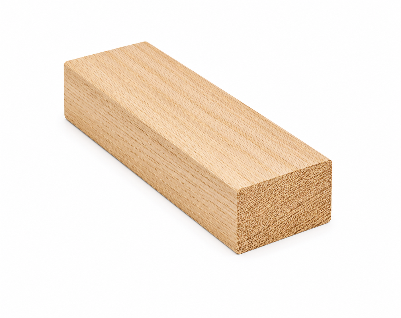 C-6700 White Oak Rectangular Rail Fingerjoint 16 ft
