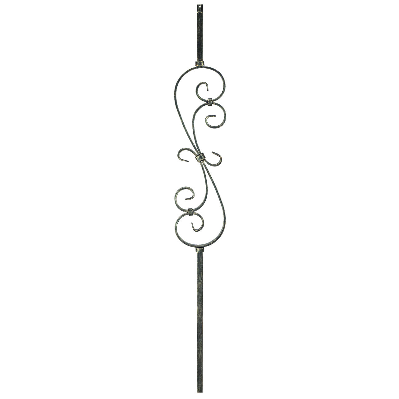 COF Skinny Scroll Iron Baluster Satin 1/2