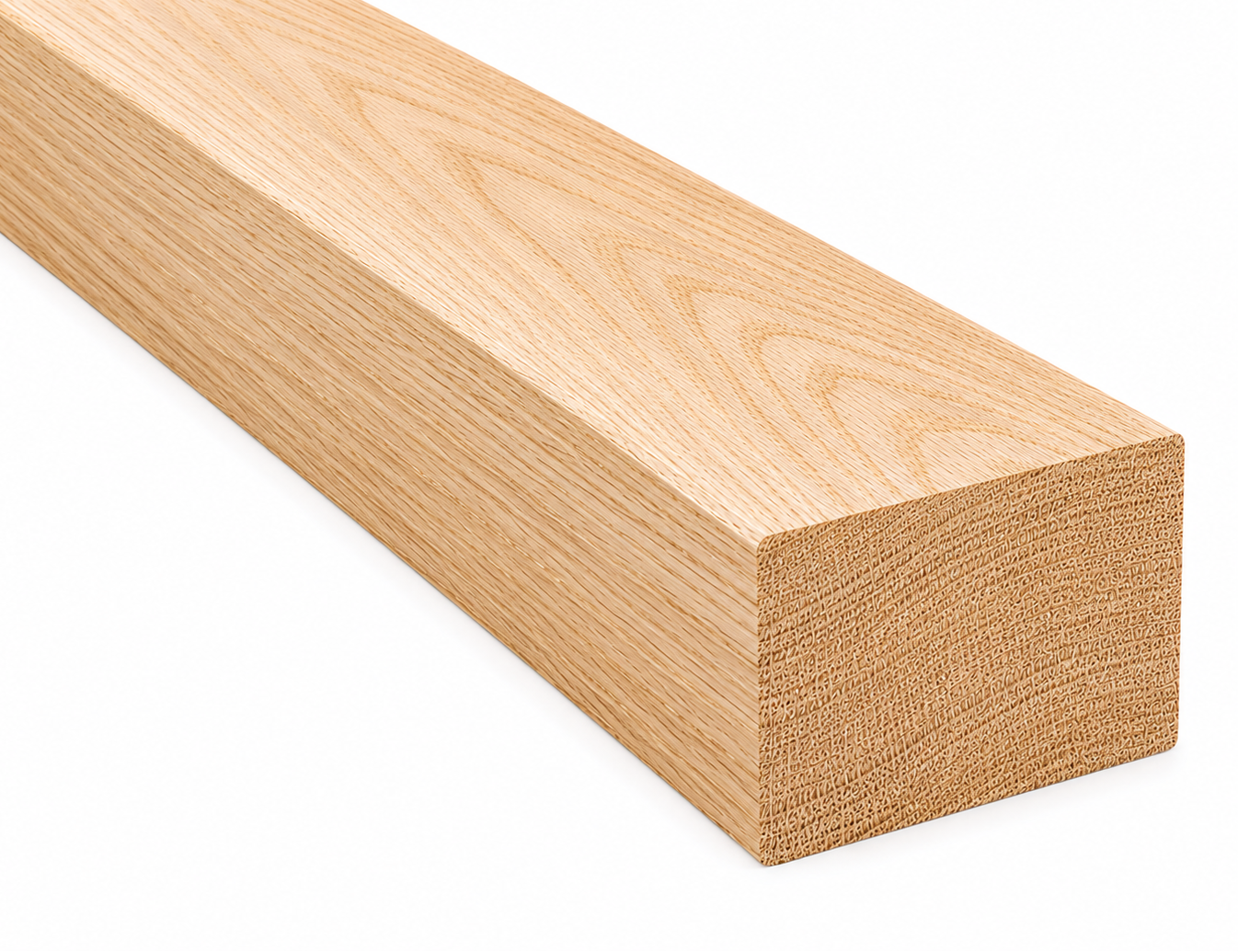 C-6700 White Oak Rectangular Rail Fingerjoint 8 ft