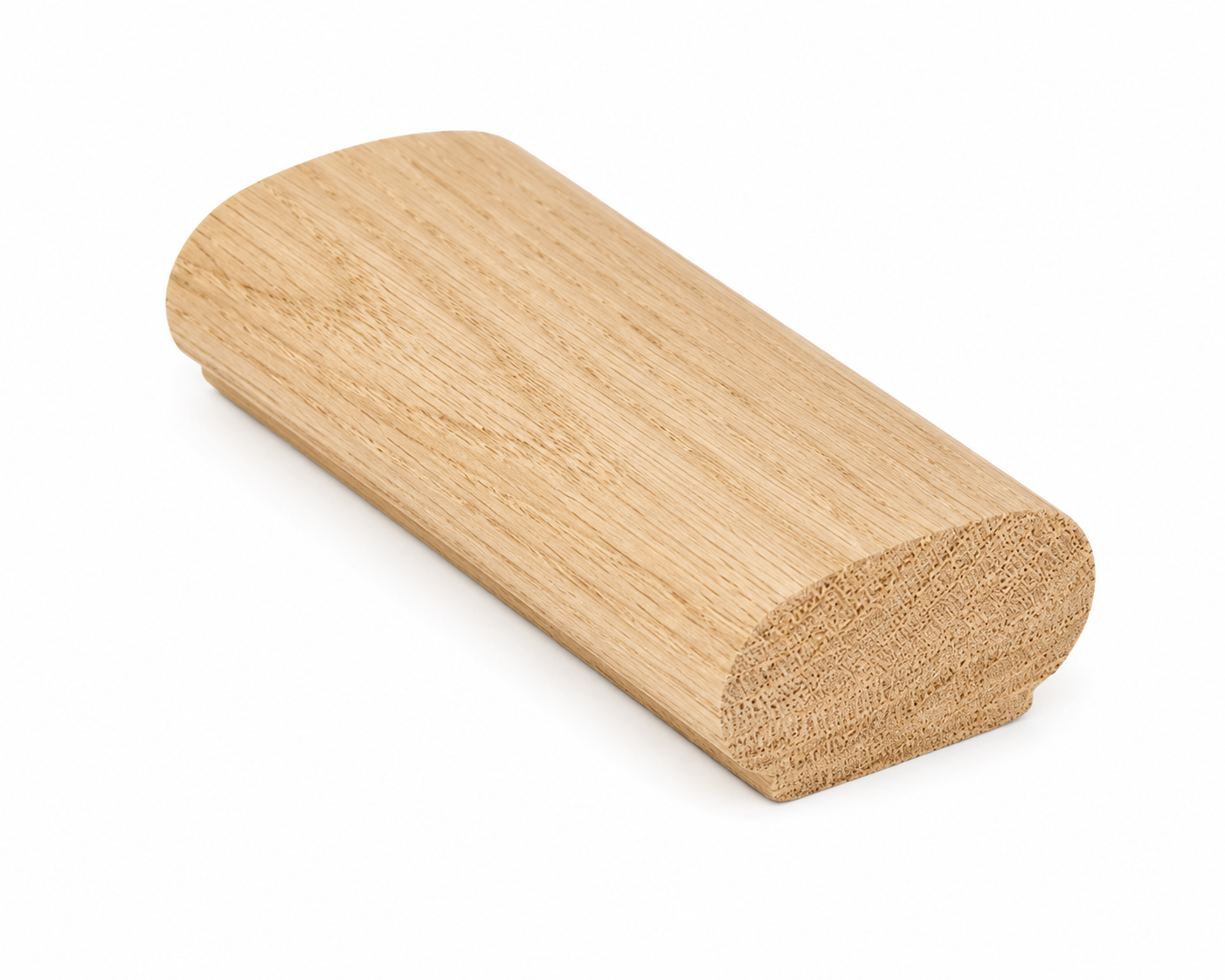 C-6042 White Oak Oval Wall Rail Fingerjoint 16 ft