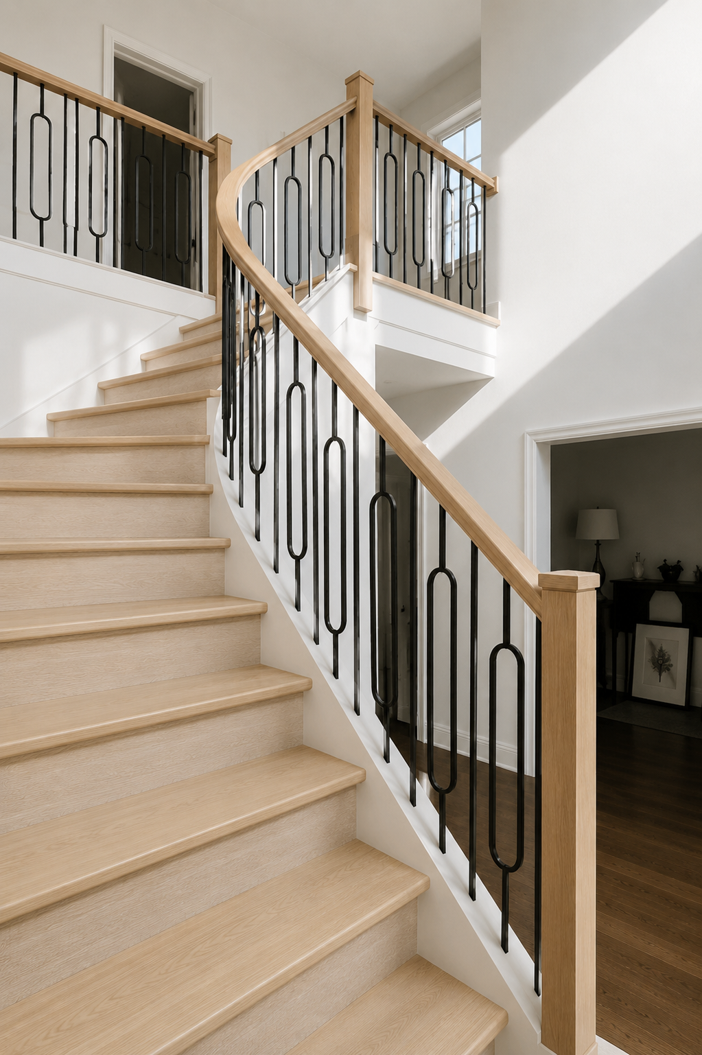 White Oak Plain Stair Tread 42