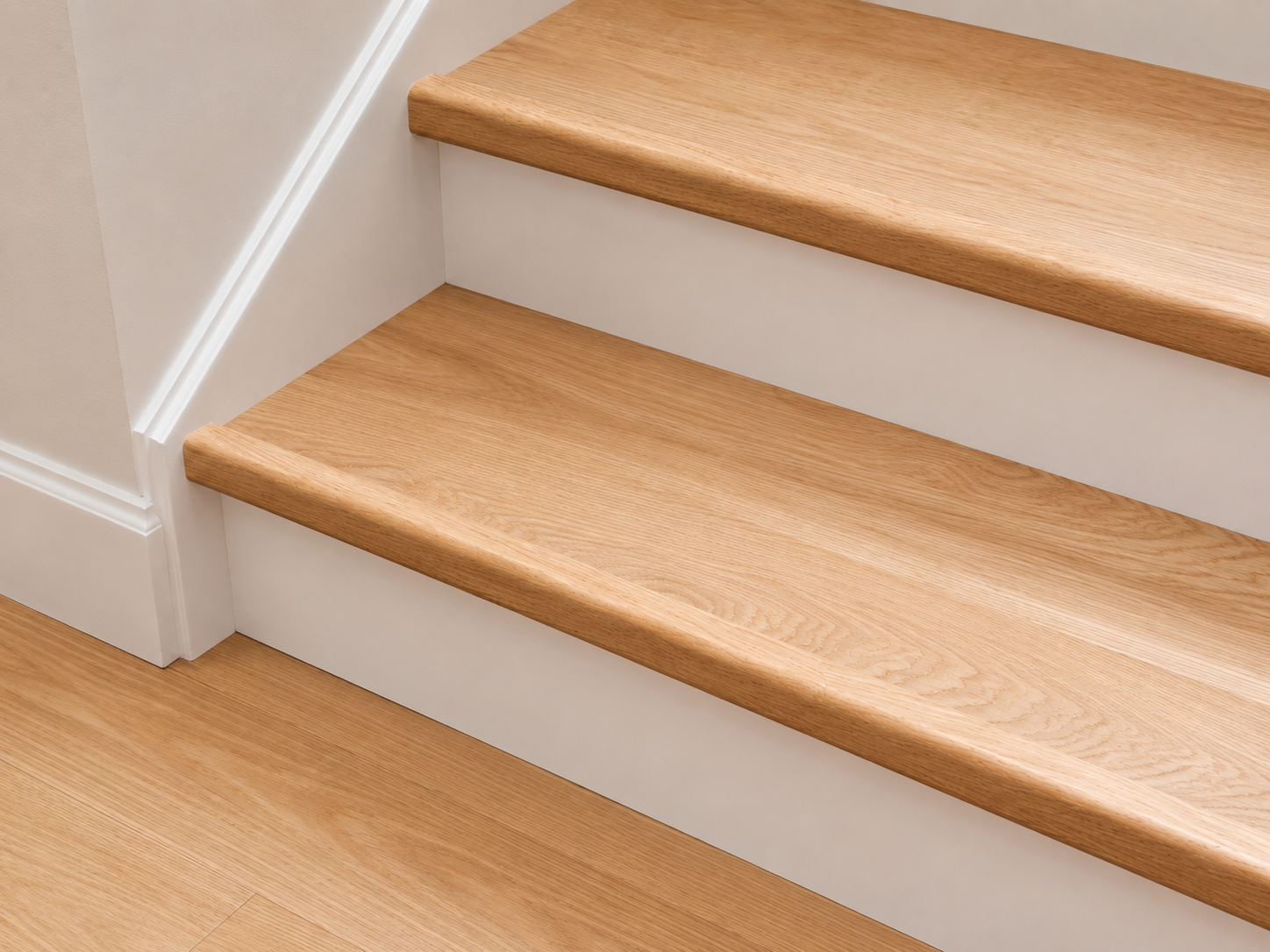 Stair Parts C-8070 Reversible Square Edge Tread White Oak 1-1/32