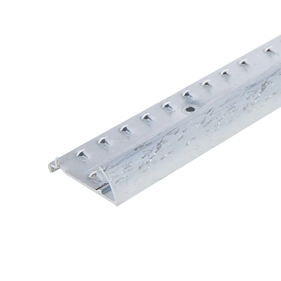 Silver Carpet Gripper Hammered 1.45 in x 12 ft