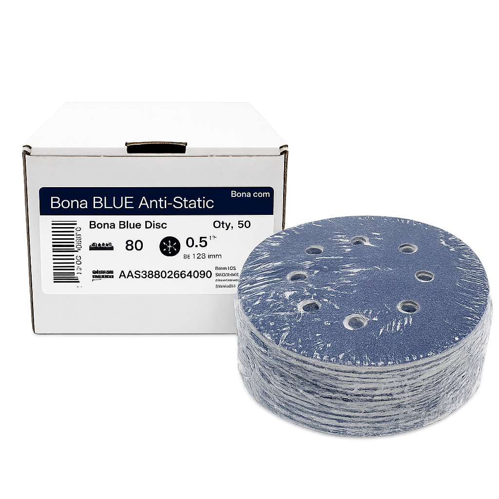 Bona Blue 8-Hole Sanding Disc 5 in 80 Grit (50/Box)