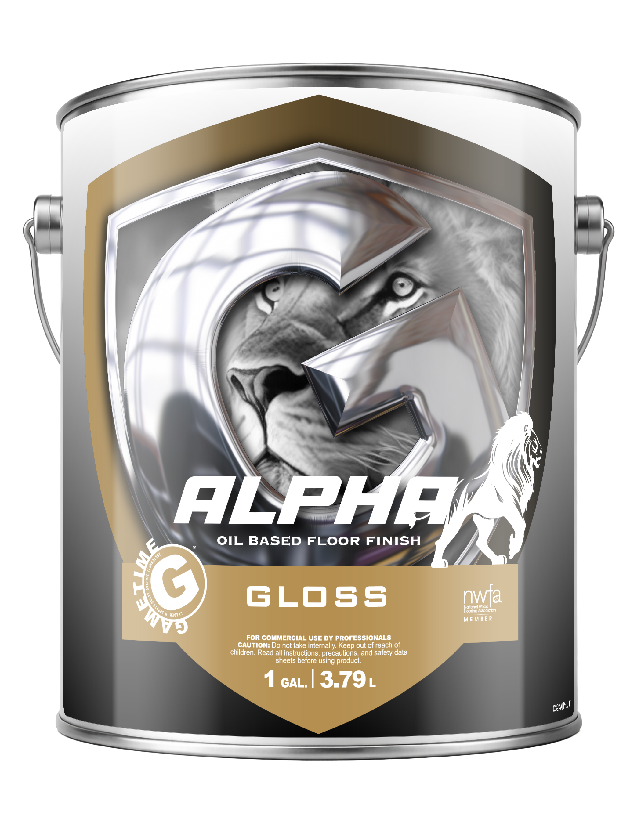 Alpha Oil-Based Residential Floor Finish Gloss 1 Gal