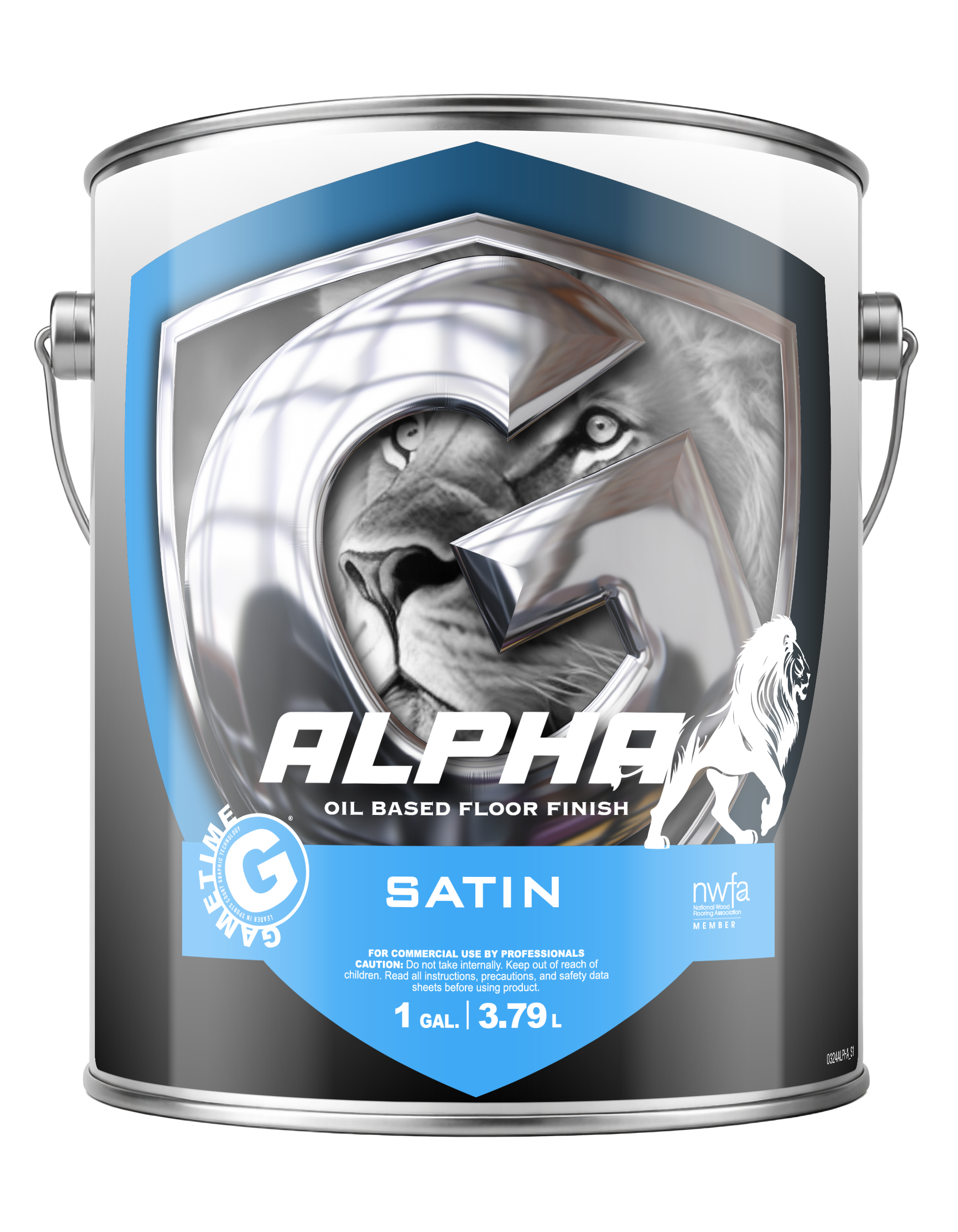Alpha Oil-Based Residential Floor Finish Satin 1 Gal