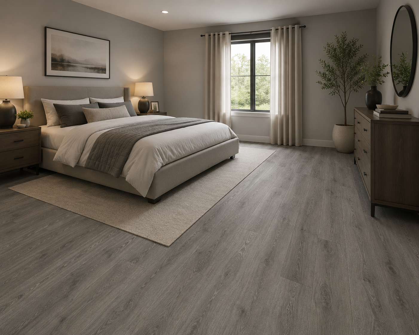 Pyzo-X BNG SPC Flooring 7 in x 48 in  Hawaii Gray (28.98 SF/Box)