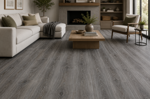 Pyzo-X BNG SPC 12 Mil Flooring 7.2 in x 48 in – Charcoal (24.03 SF/Box)