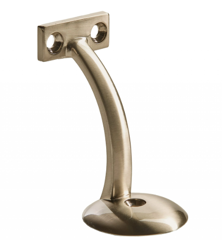 Long Arm Wall Rail Bracket Brushed Nickel