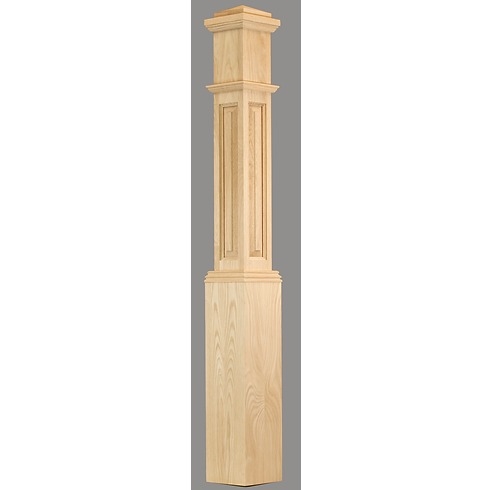 C-4091-RP Box Newels (True Raised Panel) 6-1/4