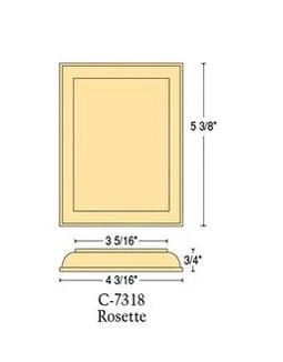C-7318 Rosette (Retangular) WO