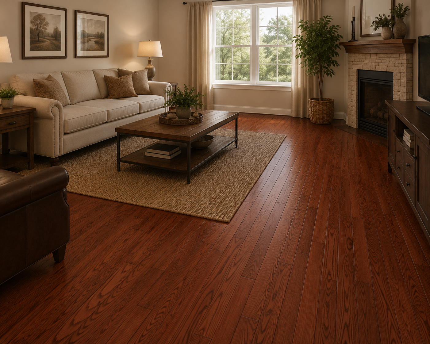 Bruce Manchester Hardwood Flooring 2 1/4 in - Oak Cherry