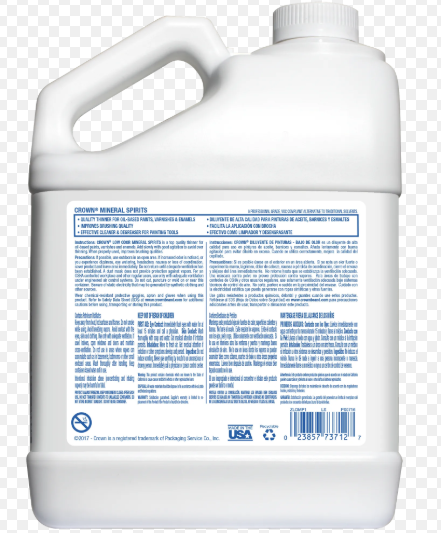 Crown %100 Odorless Mineral Spirits 1 gal - Plastic