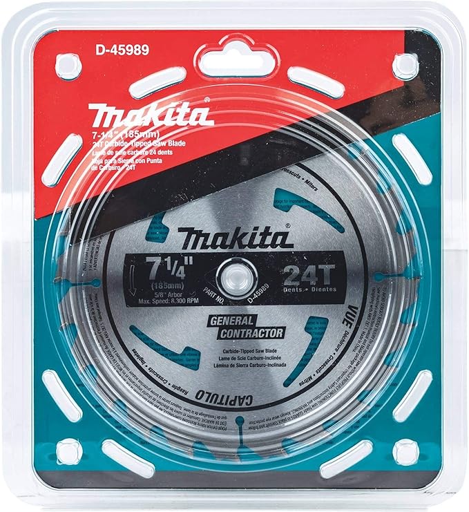 Carbide-Tipped Circular Saw Blade 7-1/4 in 24T Framing/General Purpose