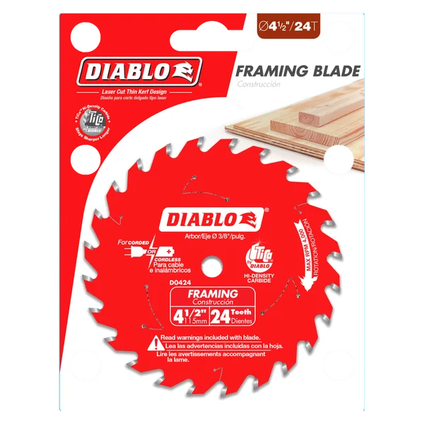 Diablo Framing Circular Saw Blade 4-1/2 in 24T
