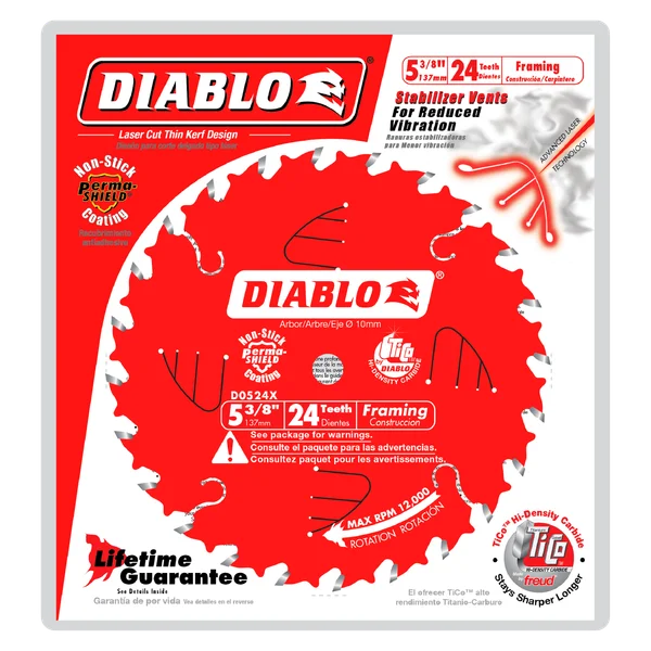Diablo Framing Circular Saw Blade 5-3/8 in 24T