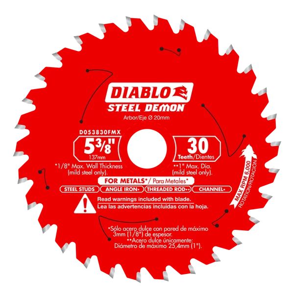 Diablo Medium Metal Carbide Blade 5-3/8 in 30T