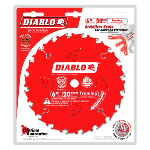 Diablo Framing Circular Saw Blade 6 in 20T