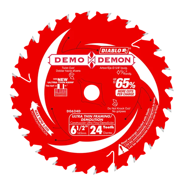 Diablo Demolition Blade 6-1/2 in 24T