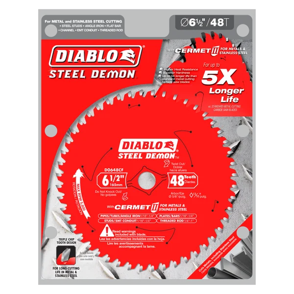 Diablo Cermet II Medium Metal Blade 6-1/2 in 48T