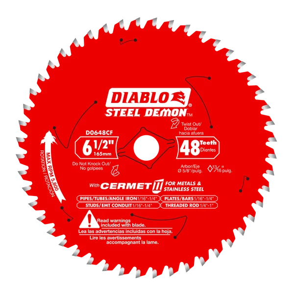 Diablo Cermet II Medium Metal Blade 6-1/2 in 48T