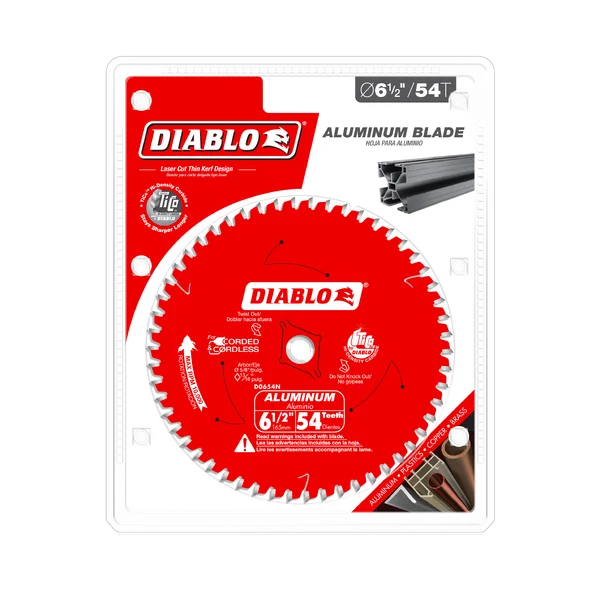 Diablo Aluminum Cutting Blade 6-1/2 in 54T