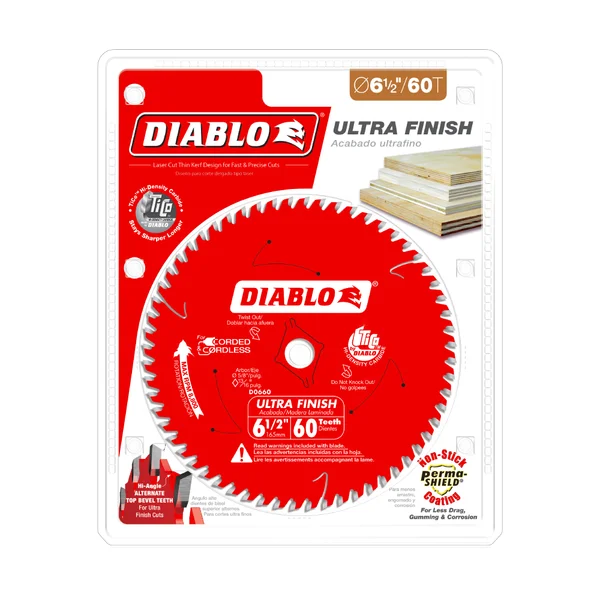 Diablo Ultra Finish Blade 6-1/2 in 60T