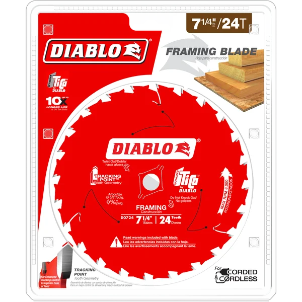 Diablo Framing Circular Saw Blade 7-1/4 in 24T