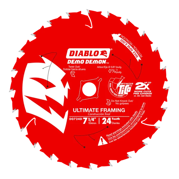 Diablo Demolition Blade 7-1/4 in 24T