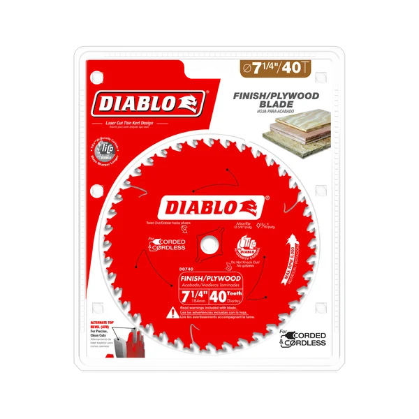 Diablo Finish Blade 7-1/4 in 40T