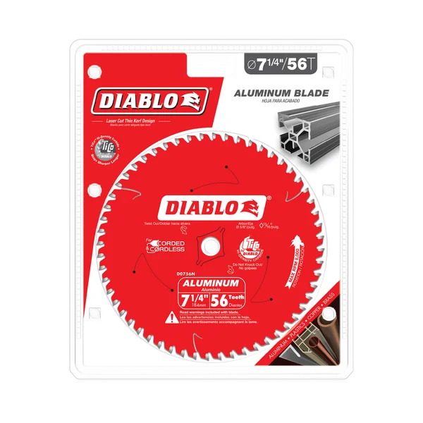 Diablo Aluminum Cutting Blade 7-1/4 in 56T