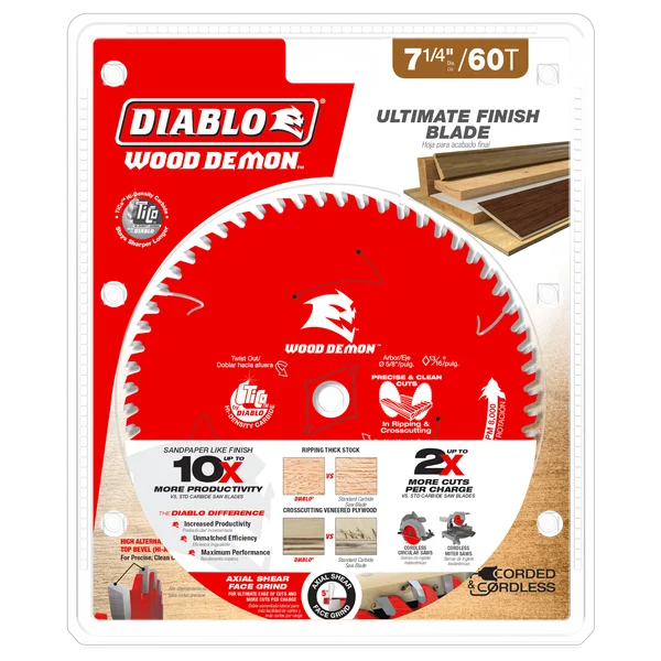 Diablo Ultimate Finish Blade 7-1/4 in 60T
