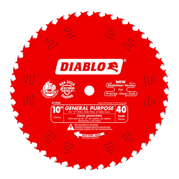 Diablo General Purpose Blade 10 in 40T