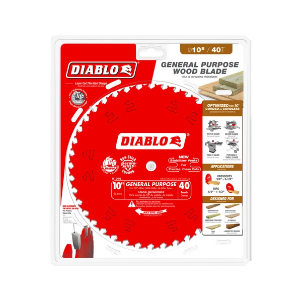Diablo General Purpose Blade 10 in 40T